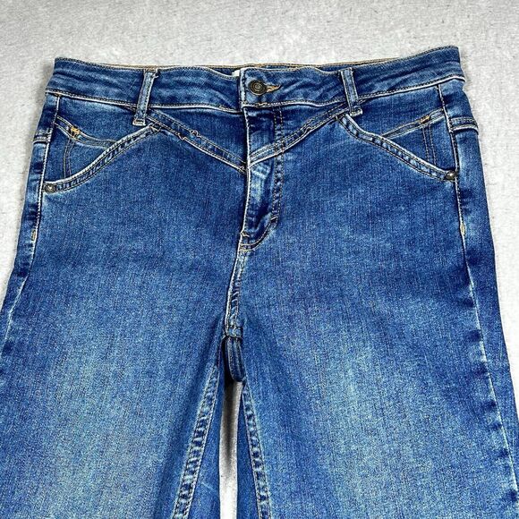 Free People We The Free Skinny Jeans Size 29 Medium Wash Retro 80s Y2K - Picture 2 of 12